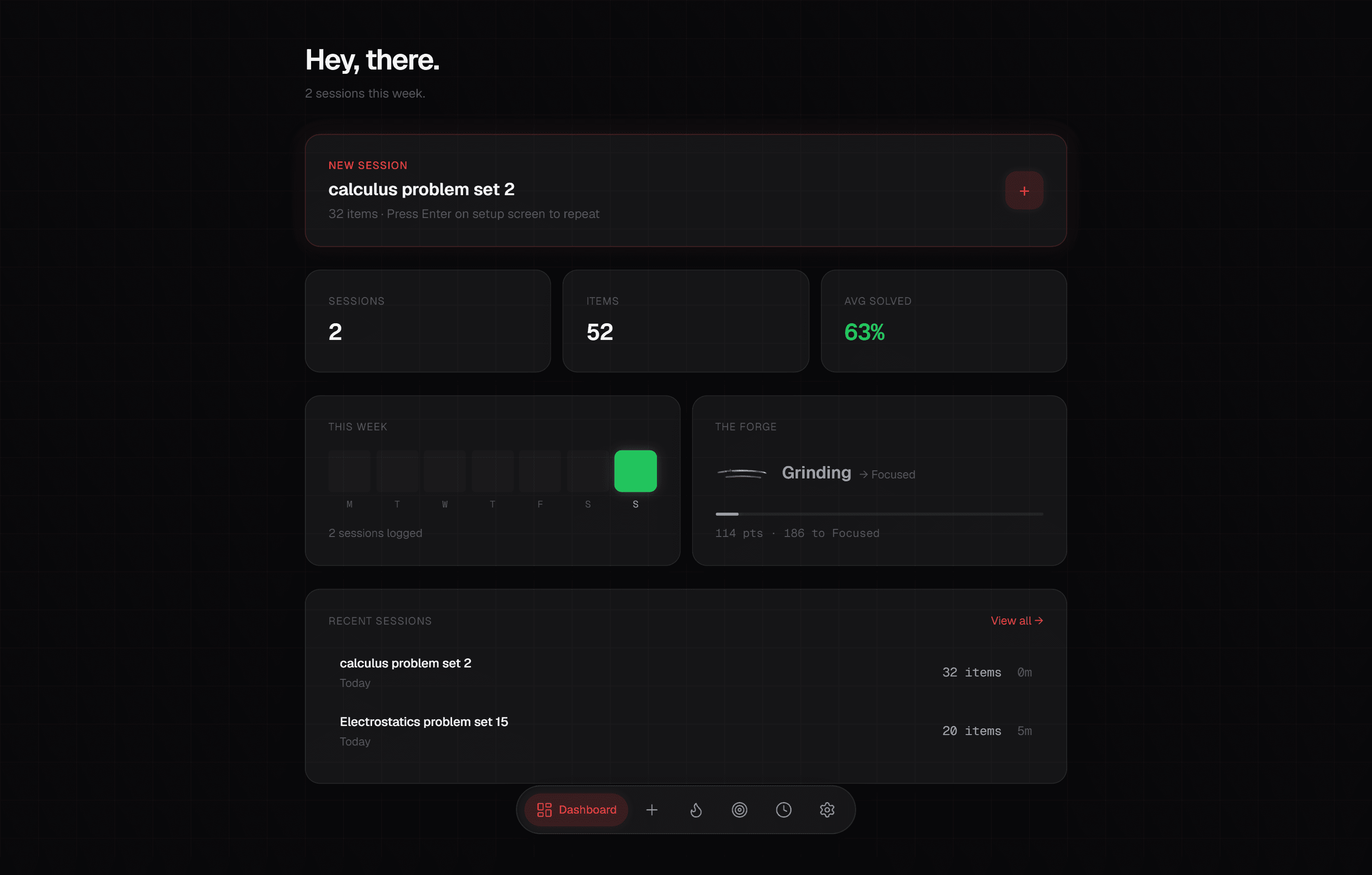 Lock In Dashboard